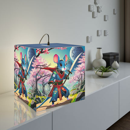 Cyber Samurai Rat Light Cube Lamp