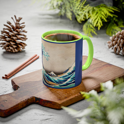 The Great Wave off Kanagawa by Katsushika Hokusai Colorful Mugs (11oz, 15oz)