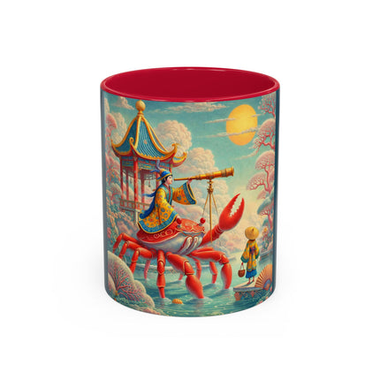 The Celestial Crab Navigator Colorful Mugs (11oz, 15oz)
