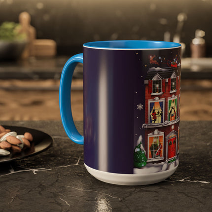 A Christmas Eve Celebration Colorful Mugs (11oz, 15oz)