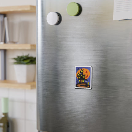 Halloween Night at the Haunted House Die-Cut Magnets (5 Sizes)