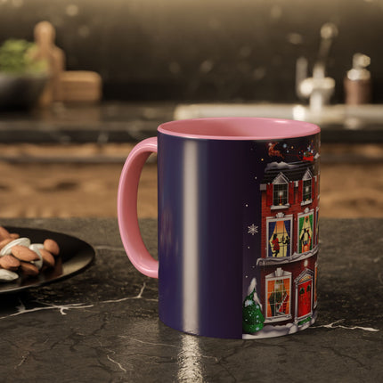 A Christmas Eve Celebration Colorful Mugs (11oz, 15oz)