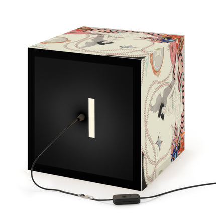 Minhuit … ou l’appartement a la mode by George Barbier Light Cube Lamp