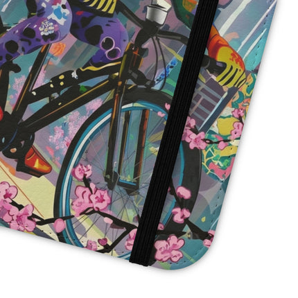 🐸🚵 Cyberpunk Frog Flip Case – High-Tech Adventure & Neon Velocity