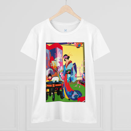 A Timeless Journey by Umberto Brunelleschi Women's Midweight Cotton Tee