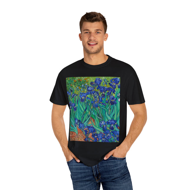 Irises by Van Gogh Unisex Garment-Dyed T-shirt