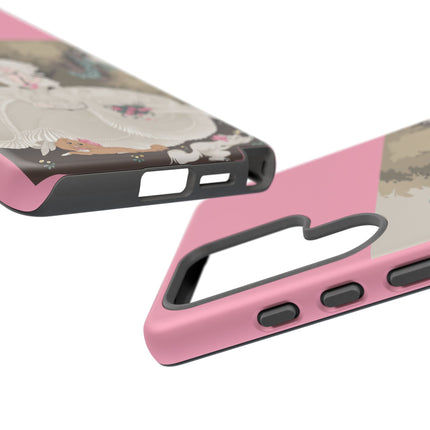 Rococo Garden Reader Phone Case – Whimsical Elegance & Timeless Charm