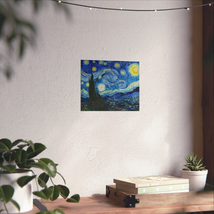 The Starry Night by Vincent Van Gogh Matte Horizontal Posters
