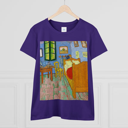 The Bedroom by Vincent van Gogh Women's Midweight Cotton Tee