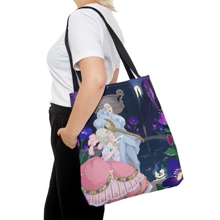 🌙🎶 The Moonlit Garden Serenade Tote Bag – Art Deco Musical Fantasy
