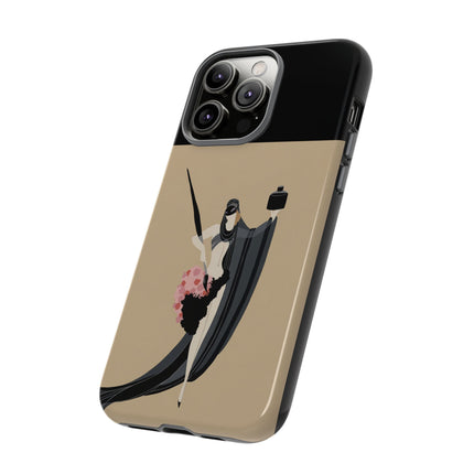 Dancer with Ink & Blossoms Phone Case – Elegant Grace & Artistic Poise