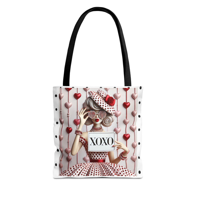 Fashionably Yours, XOXO Tote Bag (AOP)