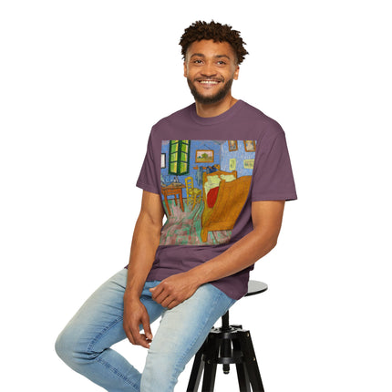 The Bedroom by Vincent van Gogh Unisex Garment-Dyed T-shirt
