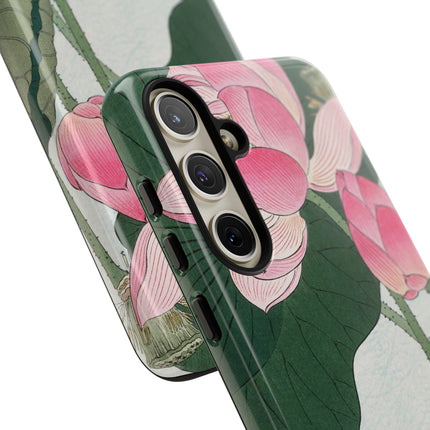 Blooming Lotus Flowers by Ohara Koson Phone Cases