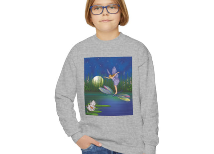 Fairy on a Dragonfly Youth Crewneck Sweatshirt