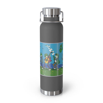 Frog and Beetle Band Copper Vacuum Insulated Bottle, 22 oz