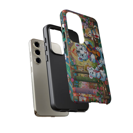 Melodies of the Snow Lion Cub Phone Cases