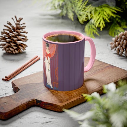 L’Entracte by Georges Lepape Colorful Mugs (11oz, 15oz)