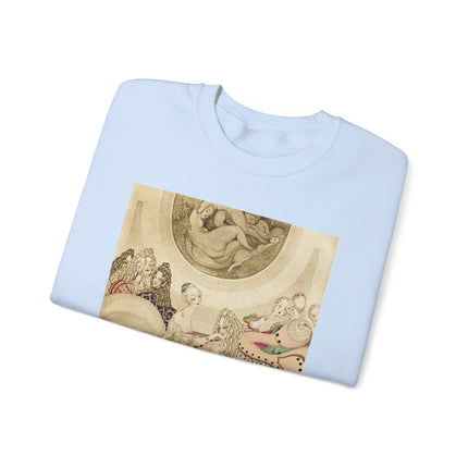 Sur talons rouges (On Red Heels) pl 01 by Gerda Wegener Heavy Blend™ Crewneck Sweatshirt