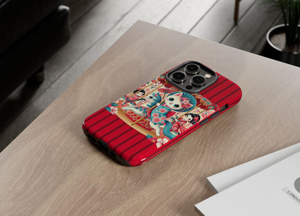 Geisha Kitten's Enchanted Carousel Phone Cases