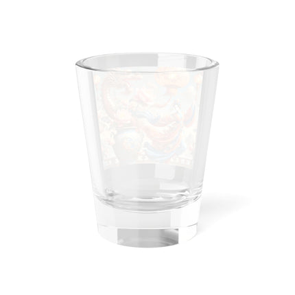 Golden Dragon & Lantern Lady Shot Glass – Imperial Dragon & Elegant Harmony