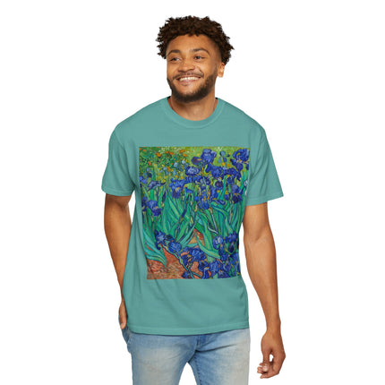 Irises by Van Gogh Unisex Garment-Dyed T-shirt
