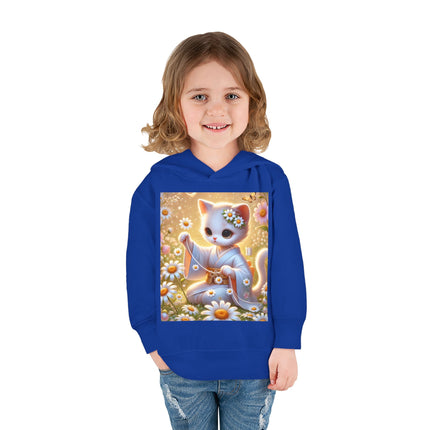 Daisy Chain Whimsy Toddler Pullover Fleece Hoodie