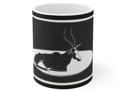 Goat (“Blesbok”) by Samuel Jessurun de Mesquita Ceramic Mug 11oz