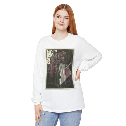 L’écran by Fernand Siméon Garment-dyed Long Sleeve T-Shirt