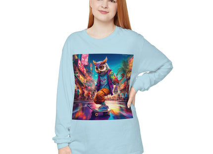 Neon Skater Garment-dyed Long Sleeve T-Shirt