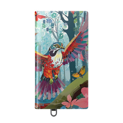🦖🦋 Colorful Raptor Flip Case – Butterfly Wonder & Forest Adventure