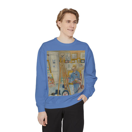 The Skeleton Painter by James Ensor Garment-Dyed Sweatshirt