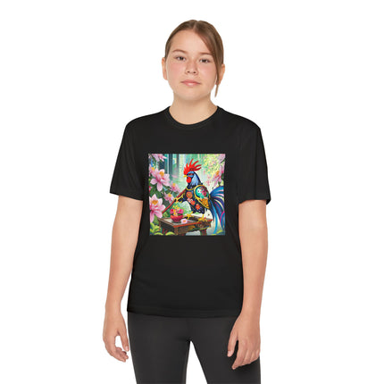 Cyberpunk Rooster Youth Competitor Tee
