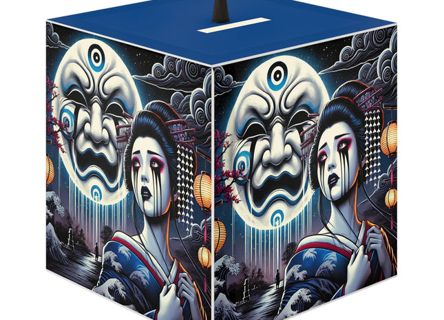 Geisha’s Black Ink Tears Light Cube Lamp