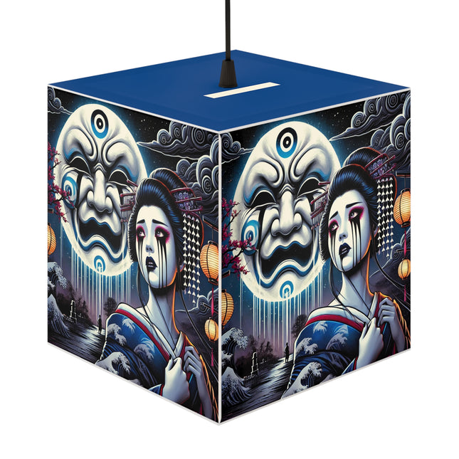 Geisha’s Black Ink Tears Light Cube Lamp