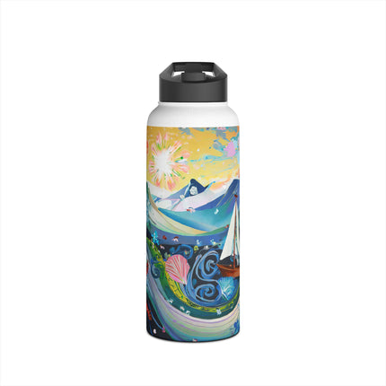 Nautical Patterns Stainless Steel Water Bottle
