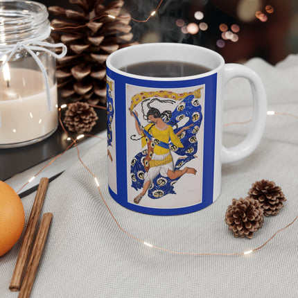 The Butterfly (Costume Design for Anna Pavlova) by Leon Bakst Ceramic Mug 11oz
