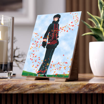 Elegance in Autumn Ceramic Tile