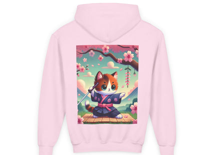 Samurai Kitten Youth Heavy Blend Hooded Sweatshirt