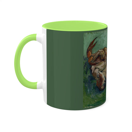 Crab on its Back by Vincent Van Gogh Colorful Mugs, 11oz