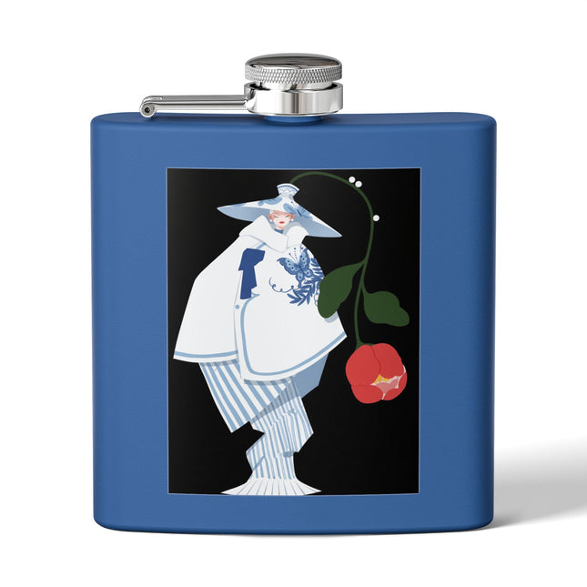 Blue & White Porcelain Geisha Flask – Quiet Elegance & Timeless Grace