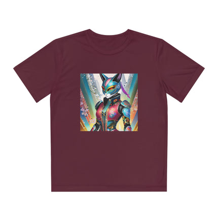 Cyberpunk Chic Youth Competitor Tee