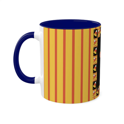 Candy Corn Skeleton Colorful Mugs (11oz, 15oz)