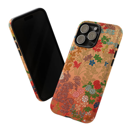 Ornamental Japanese Flower Pattern Phone Cases