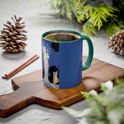 Butterfly Enchantress Colorful Mugs – Ethereal Art Deco Magic & Transformation