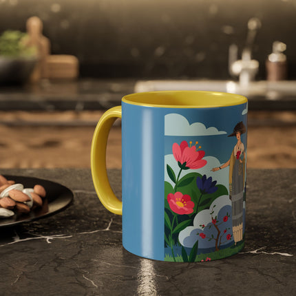 Garden Of New Beginnings Colorful Mugs – Art Deco Floral Elegance