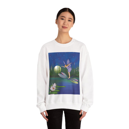 Fairy on a Dragonfly Heavy Blend™ Crewneck Sweatshirt