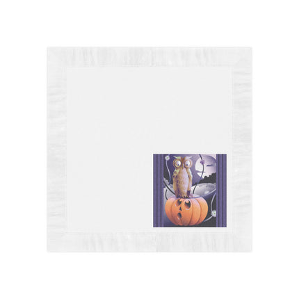 The Startled Pumpkin White Coined Napkins