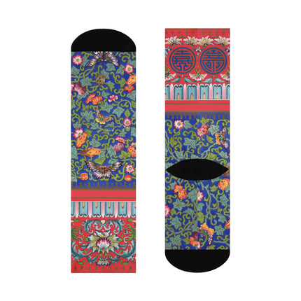 Chinese Ornament by Owen Jones Cushioned Crew Socks