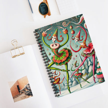 Christmas Ballet of the Absurd Spiral Notebook - Ruled Line
